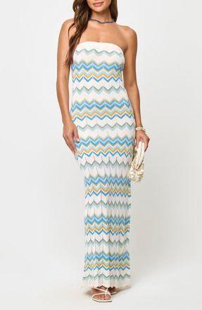L*Space Hallie Strapless Maxi Cover-Up Dress in Gold Coast at Nordstrom, Size X-Small