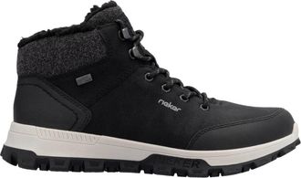 Rieker Casual Enkelhoge Laarzen met Gesloten Neus - Heren - Winterlaarzen - Zwart - 44 EU - Leer - Schoenen
