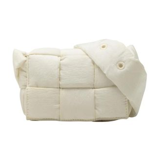 Bottega Veneta Pre-owned Padded Woven Top Handle Bag - Dames - Pre-owned - Wit - Maat: ONE Size