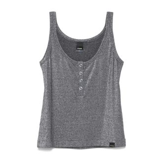 Pinko Pinko, Dames, Tops, Blauw, Maat: XS Katoen