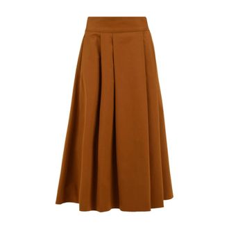 Aspesi Rokken, Dames, Bruin, S, Karamel Rok Model 2204 G881