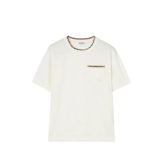 Burberry Check-trim Cotton T-shirt
