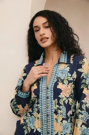 Raishma Amani Navy Shirt at Nordstrom, Size 12