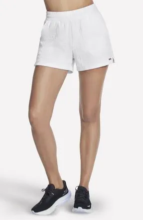 Skechers GOWALK Cozy Fit Diamond Shorts in Bright White at Nordstrom Rack, Size X-Small