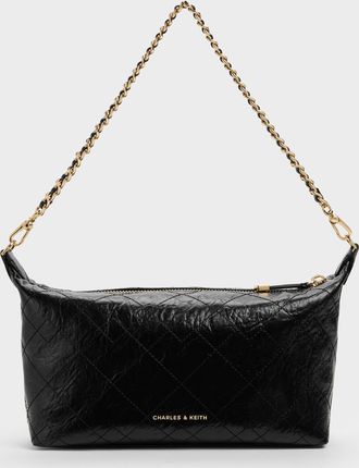 Charles & Keith Duo Quilted Shoulder Bag