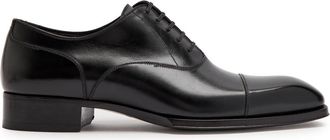 Tom Ford Elkan Leather Oxford Shoes - Black - 44 (IT44 / UK10)