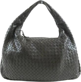 Bottega Veneta Pre-owned Leren Schoudertas - Dames - Vintage Handtas - Bruin - ONE Size - Leer - Vintage