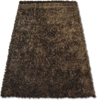 RugsX Alfombra Shaggy Lilou Marr&oacute;n Brown 130x190 Cm