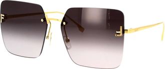 Fendi Sunglasses, female, Yellow, 59 MM, First Crystal Sunglasses