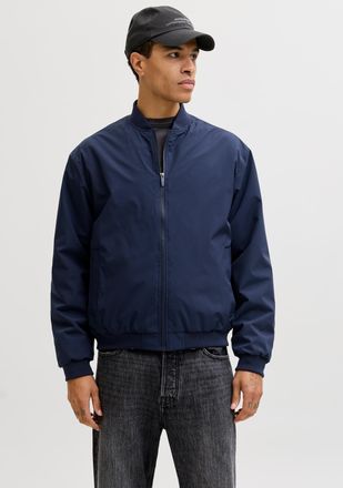 Jack & Jones Bomberjacke JACK & JONES JJECHARGE BOMBER JACKET NOOS, Herren, Gr. XL, navy blazer, Web, Obermaterial: 100% Polyester, unifarben, regular fit taillenb