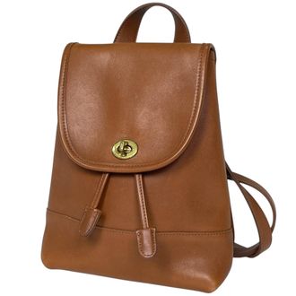 Coach Brown Leather Backpack (Pre-Owned)