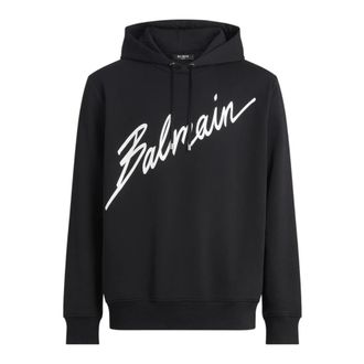 Balmain Felpa con cappuccio Signature - - Sweatshirts & Hoodies - Uomo - Nero - XL