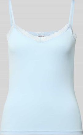 Jake*s Casual Spitzentop mit Spaghettitr&auml;gern in Hellblau, Gr&ouml;&szlig;e XL