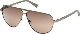 Timberland TB00028 Polarized 06H Mens Sunglasses Silver Size 61