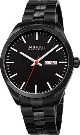 August Steiner Quartz Black Dial Mens Watch AS8271BK
