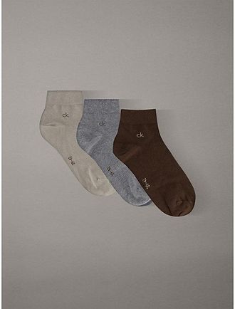 Calvin Klein 3 Pack Enkelsokken Van Zacht