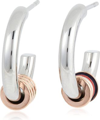 Tommy Hilfiger Womens Stainless Steel Stud Earrings - Silver 2780505 Stainless Steel (archived) - One Size