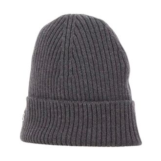 Lacoste Geribbelde wollen muts - Heren - Accessoires - Grijs - Maat: ONE Size Wol