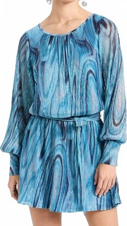Ramy Brook Emberly Mini Dress In Calypso Blue