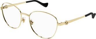 Gucci Gg 1601O Rond Montuur - unisex - Brillen - Geel - 54 MM - Accessoires
