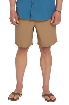 Quiksilver Saltwater Stretch Cotton Drawstring Shorts in Tobacco at Nordstrom, Size X-Large