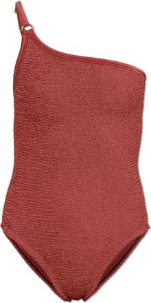 Hunza G Clara One-Shoulder Swimsuit - Dames - Badpakken - Rood - ONE Size - Badmode