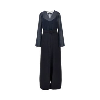 P.A.R.O.S.H. P. A.R. O.S. H. Cady and chiffon jumpsuit Woman S
