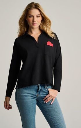 Lisa Todd Pocket Love Cotton T-Shirt in Black at Nordstrom, Size X-Small