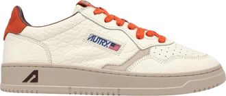 Autry Low-Top Sneakers with Textured Leather and Nubuck Accents