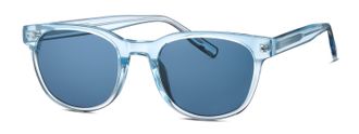 Tom Tailor Sonnenbrille TOM TAILOR Modell 676018, Damen, blau transparent, leicht transparent, Sonnenbrillen Sonnenbrille, Form Karree/Soft, Logoschriftzug auf B