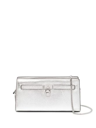 Michael Kors Hamilton crossbody bag - women - Calf Leather - One Size - Silver