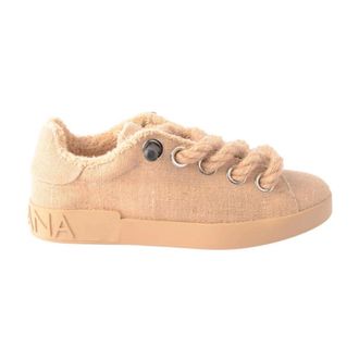 Dolce & Gabbana Fabric Trainers - male - Dolce & Gabbana - Sneakers - Brown - 9 UK - Shoes