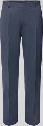 HUGO BOSS Regular Fit Anzughose mit Bügelfalten Modell Lenon in Blau, Größe 102