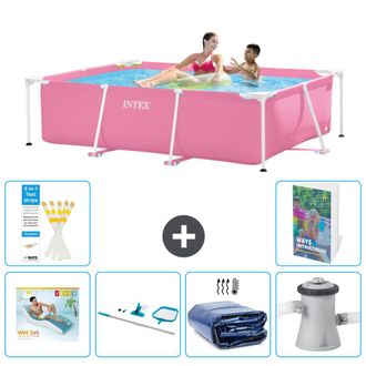 Intex Piscina Con Estructura Rectangular - 220x150x60 Cm - 7-piezas S134