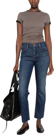 Mother Blue Mid Rise Jeans