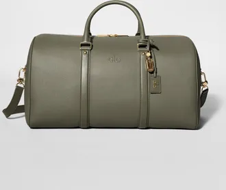 Alo Voyage Duffle Bag in Olive Tree Leather
