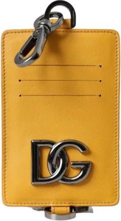 Dolce & Gabbana Pre-owned Canvas wallets - Dames - Vintage Accessoires - Geel - ONE Size - Leer - Vintage