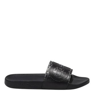 Ferragamo Transparent PVC Gancini Slides, Size 6
