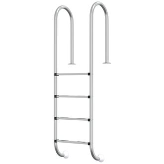 vidaXL Escalera Para Piscina Acero Inoxidable 304 54x38x184,5 Cm Vidaxl