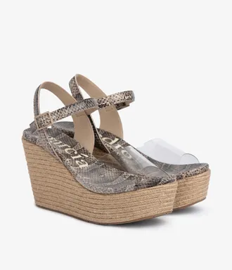 Pedro Garcia Wedge sandal in python stamp | Danila | Fall winter 25 | PEDRO GARCIA