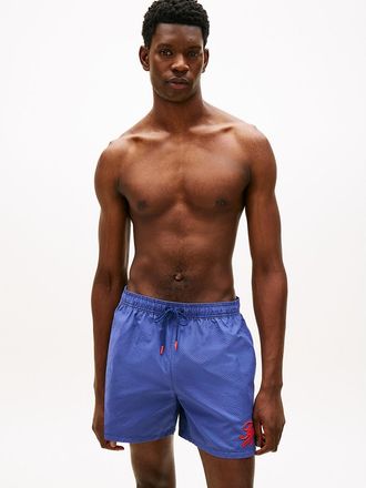 Tommy Hilfiger Mens Script Monogram 5 Swim Trunk - Blue - XXL