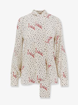 Valentino Camicia In Crepe De Chine Bollicine Plusdepois - VALENTINO - gender_Woman