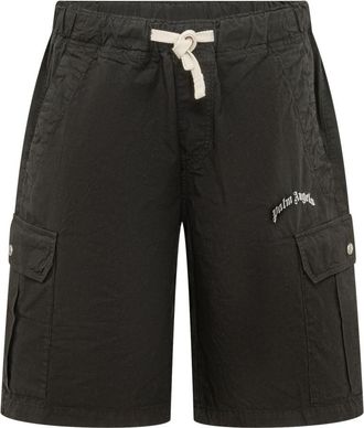 Palm Angels Black Logo Shorts