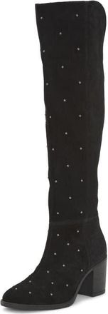 Lucky Brand Borah 2 Knee High Boot in Black Stud at Nordstrom, Size 6.5