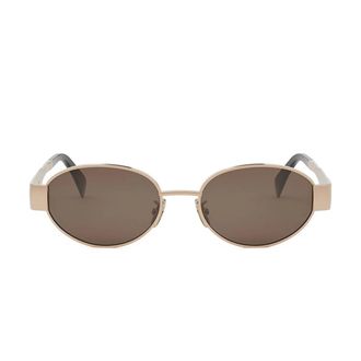 Celine Sunglasses Cl40235 U 28 E Gold/Brown Unisex