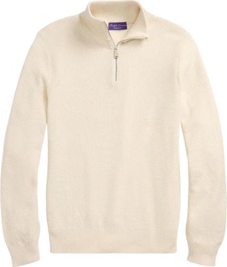 Ralph Lauren Purple Label Maglione in misto seta - Toni neutri