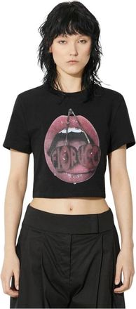Fiorucci Donna, Top, Nero, M, new