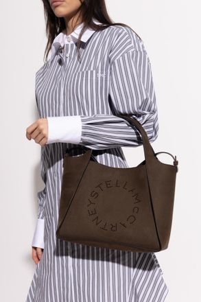 Stella McCartney Shopper Bag Logo, Womens, Brown