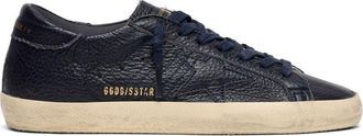 Golden Goose Black Textured Silk-Nylon Low-Top Sneakers