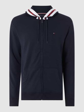 Tommy Hilfiger Sweatjacke mit Kapuze in Dunkelblau, Gr&ouml;&szlig;e S